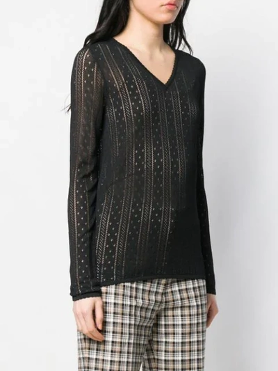 Shop Marc Jacobs Crochet Top In Black