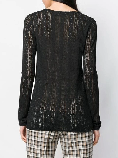 Shop Marc Jacobs Crochet Top In Black