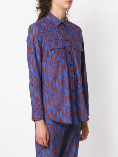 Shop Andrea Marques Printed Shirt In Multicolour