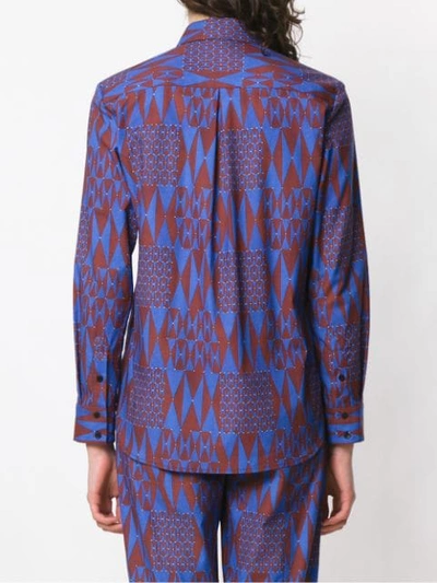 Shop Andrea Marques Printed Shirt In Multicolour