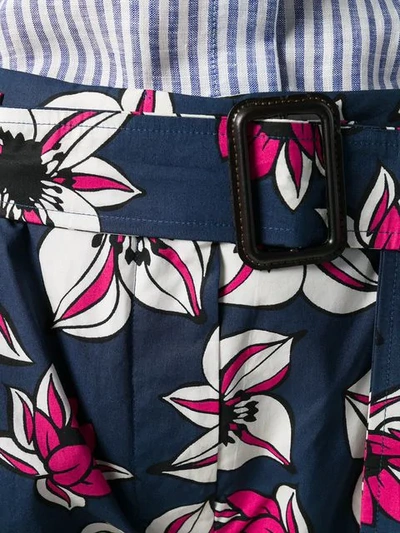 Shop Max Mara 's  Floral Trousers - Blue