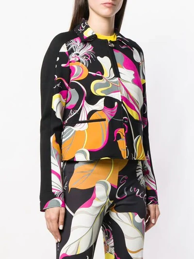 Shop Emilio Pucci Frida Print Jacket - Black