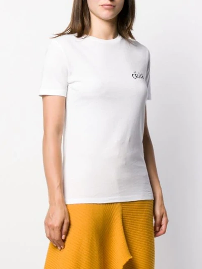 Etre Cecile T-shirt With Love Bird Print In White