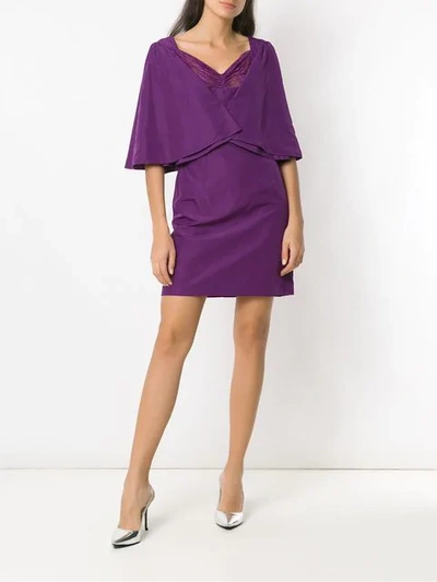 Shop À La Garçonne Memory Dress In Purple