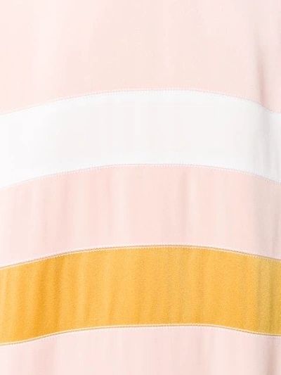 Shop Marni Striped Midi Dress In Pink