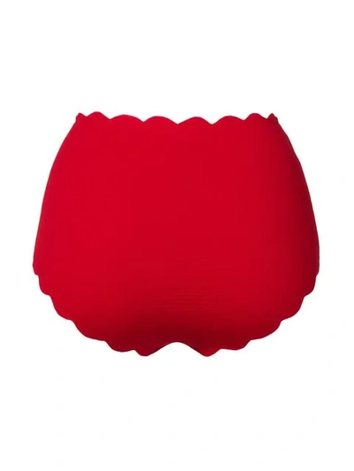 Shop Marysia Santa Monica Bikini Bottoms In Red