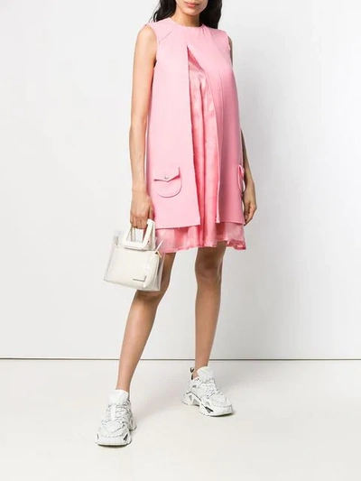 Shop Courrèges Split Mini Dress In Pink