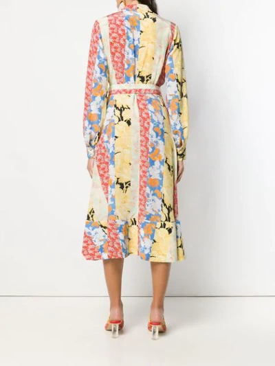 Shop Stine Goya Reflection Wrap Dress In Yellow