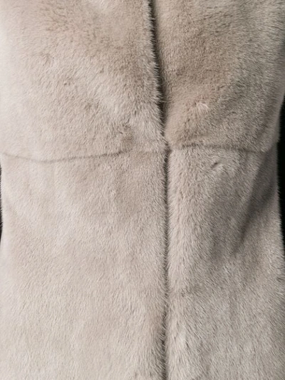 Shop Manzoni 24 Sleeveless Coat In Grey