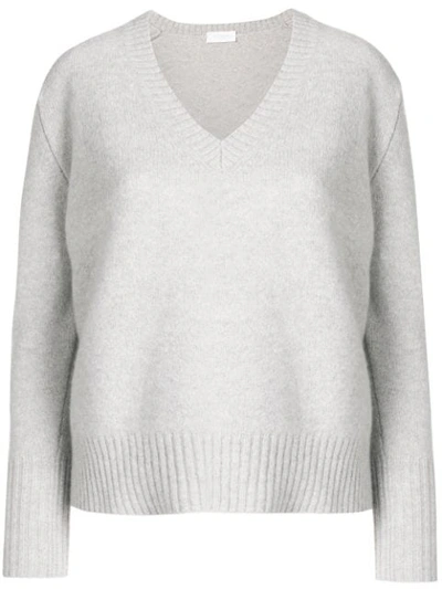 Shop Zanone V-neck Jumper In Grey