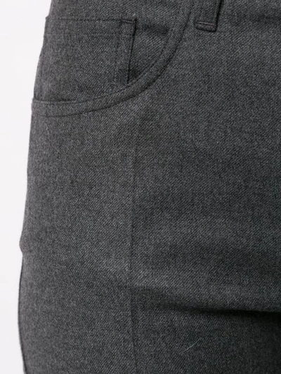 Shop We11 Done Cropped Wool Trousers In Grey