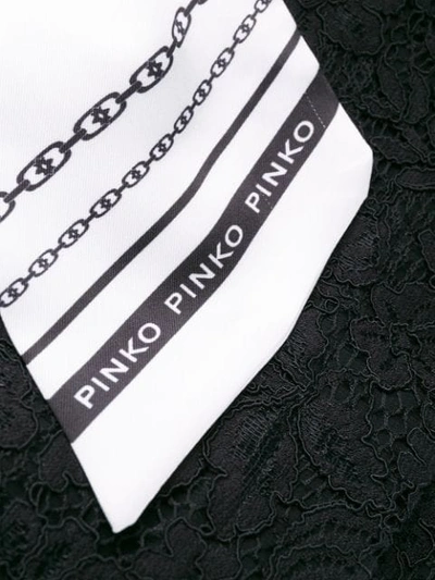 Shop Pinko Lace Single In Black