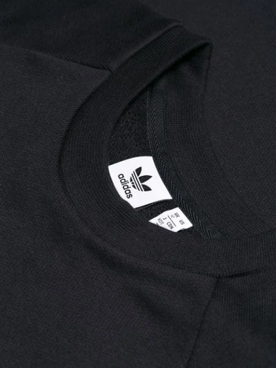 Shop Adidas Originals Trefoil Oversized Sweatshirt In Black
