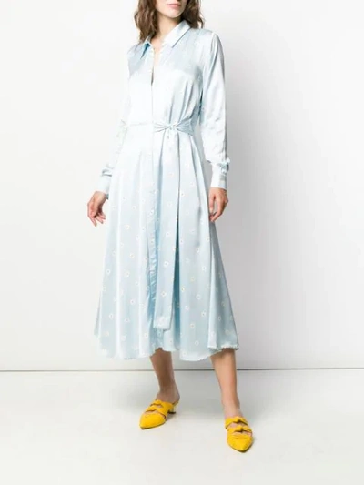 Shop Stine Goya Baily Daisy Print Dress In Blue