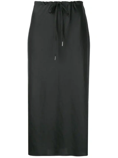 Shop Alexander Wang Long Pencil Skirt In 001 Black