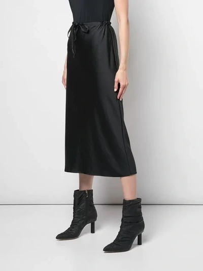 Shop Alexander Wang Long Pencil Skirt In 001 Black