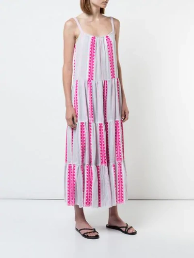 Shop Lemlem Ribani Tiered Maxi Dress In Pink