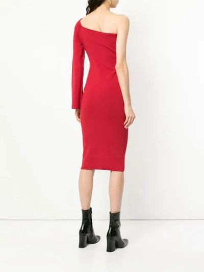 Shop Solace London Off The Shoulder Dress In Red