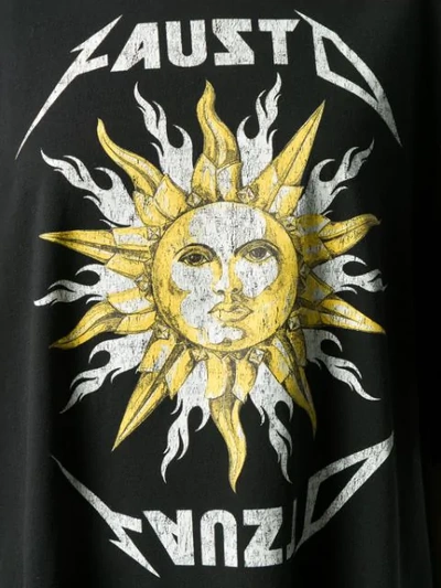 Shop Fausto Puglisi Oversized Sun Print T In Black