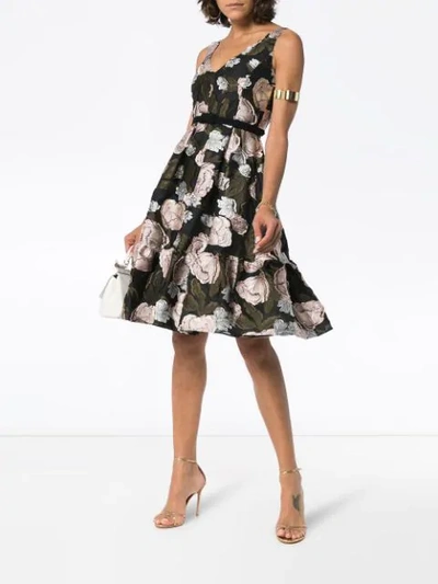 Shop Erdem Sleeveless Floral Jacquard A In Black