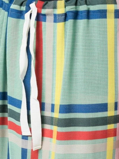 MAISON RABIH KAYROUZ CHECKED MAXI SKIRT - 绿色