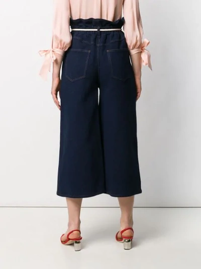 VALENTINO WIDE-LEG JEANS - 蓝色