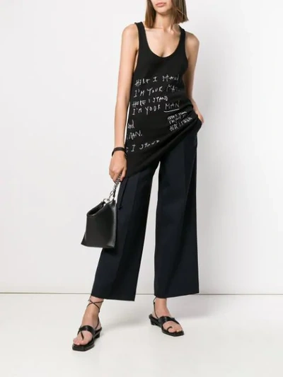 Shop Haider Ackermann Handwritten Tank Top - Black