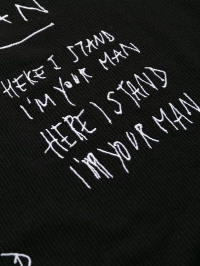 Shop Haider Ackermann Handwritten Tank Top - Black