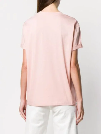 Shop Stella Mccartney Star Cut Out T-shirt In Pink