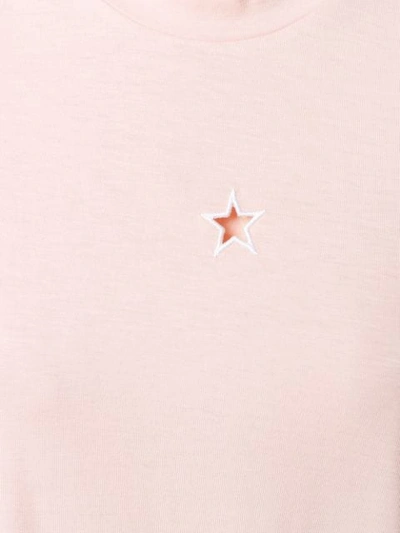 STELLA MCCARTNEY STELLA STAR CUT OUT T-SHIRT - 粉色