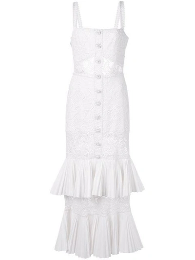 Shop Alexis Lyssa Tiered Lace Dress In White