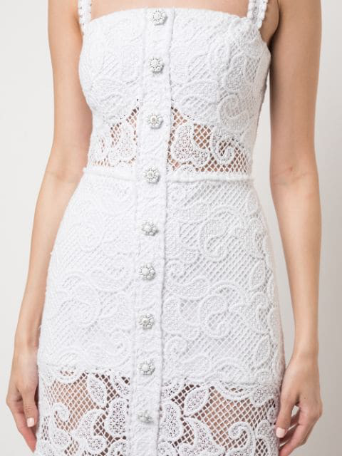 alexis lyssa tiered ruffle lace dress