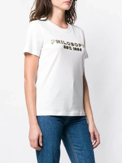 Shop Philosophy Di Lorenzo Serafini Logo Print T-shirt - White