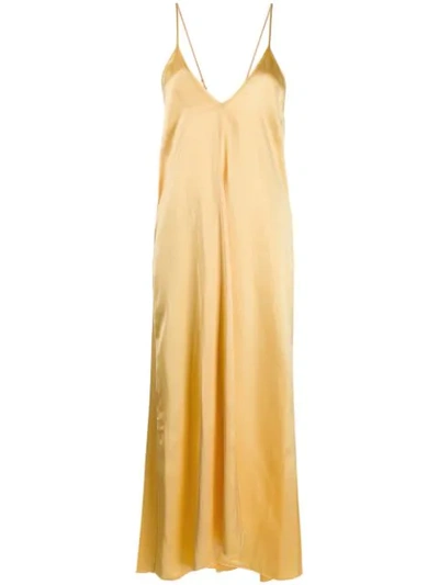 Shop Forte Forte Camisole Dress In Yellow