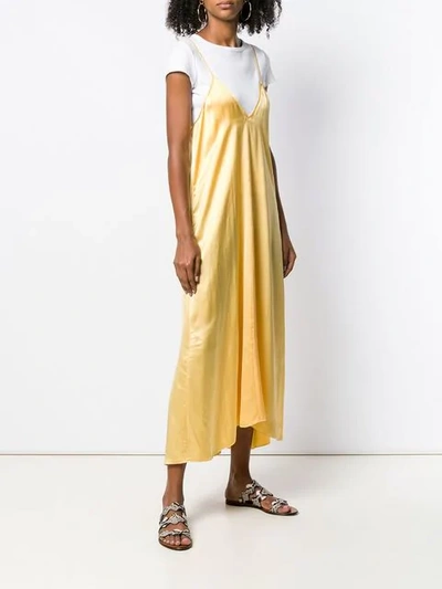 Shop Forte Forte Camisole Dress In Yellow