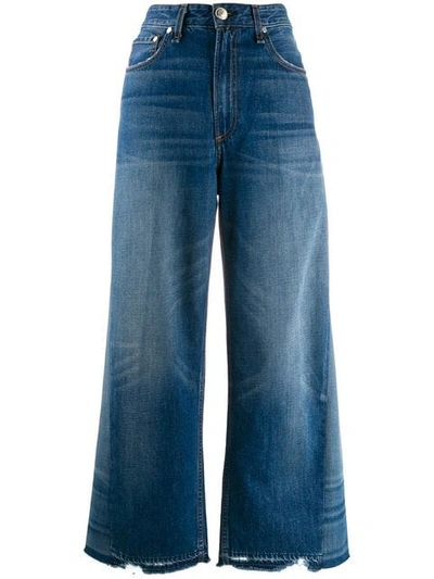 Shop Rag & Bone Wyatt Flared Jeans In Blue