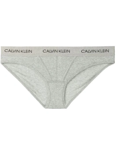 Shop Calvin Klein Logo Band Briefs - Grey