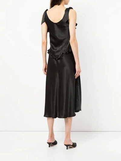 Shop Maggie Marilyn V-neck Flared Dress In Black