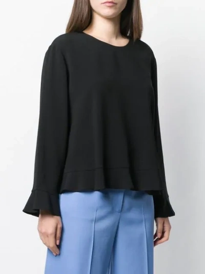 Shop Stella Mccartney Relaxed Fit Blouse - Black