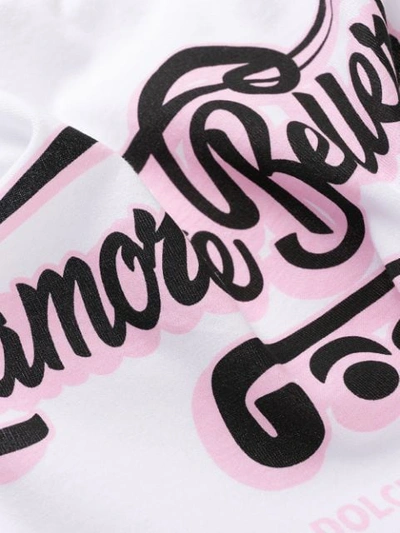 Shop Dolce & Gabbana L'amore Print T-shirt In White