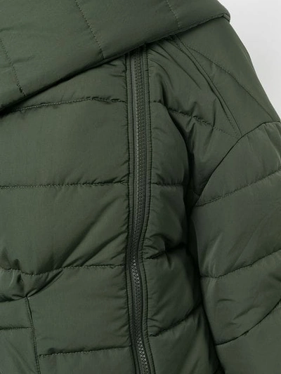 Shop Henrik Vibskov Quilted Oversize Jacket In Green
