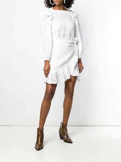 Shop Isabel Marant Étoile Telicia Short Dress In 20wh White