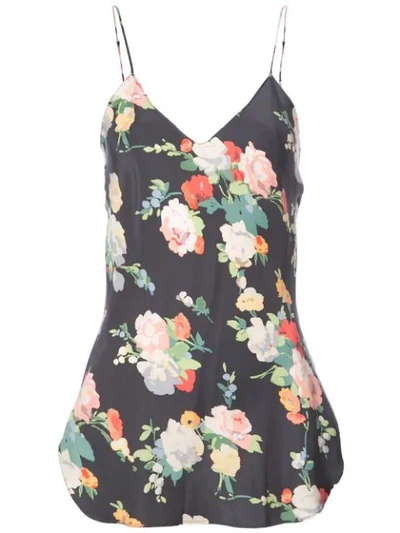 Shop Nili Lotan Isabella Printed Cami - Black