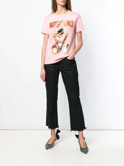 Shop Moschino Teddy Circus T In Pink