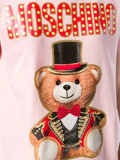 Shop Moschino Teddy Circus T In Pink