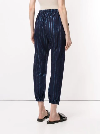 Shop Zero + Maria Cornejo Two Tone Trousers In Blue