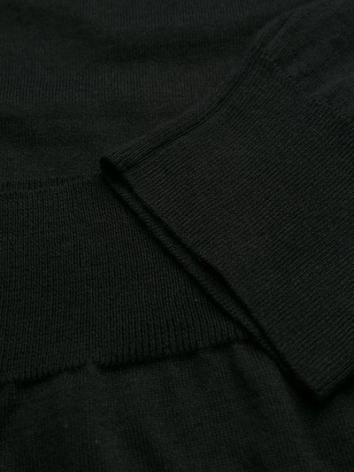 Shop Comme Des Garçons Comme Des Garçons Knitted Jumper - Black