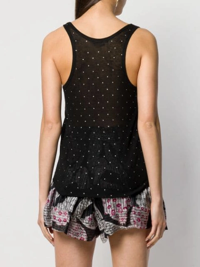 Shop Isabel Marant Gemstone Tank Top In Black