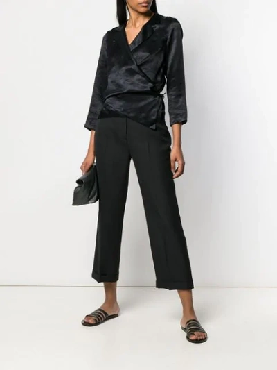 Shop Ann Demeulemeester Wrap In Black