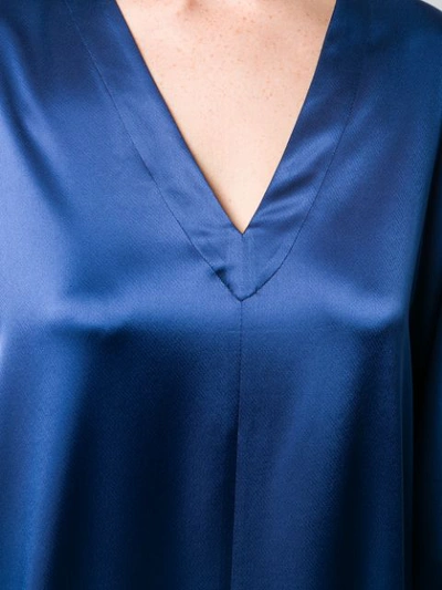 Shop Gianluca Capannolo V-neck Shift Dress - Blue